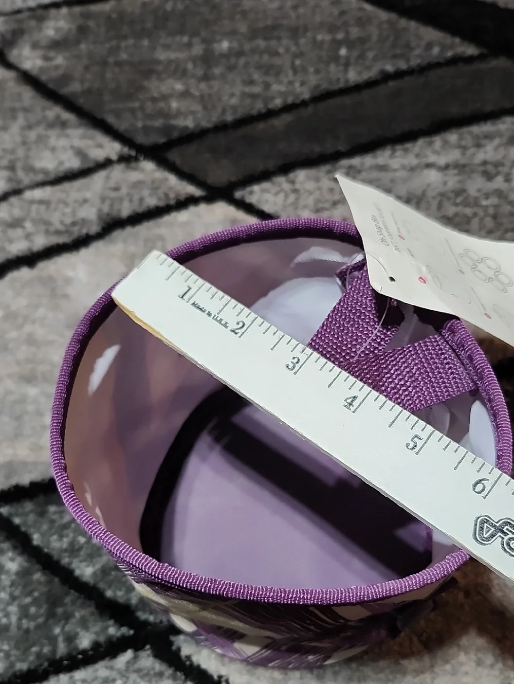 THIRTY-ONE GIFTS OH-SNAP MINI ROUND STORAGE CONTAINER BIN ORGANIZER PLUM  DESIGN